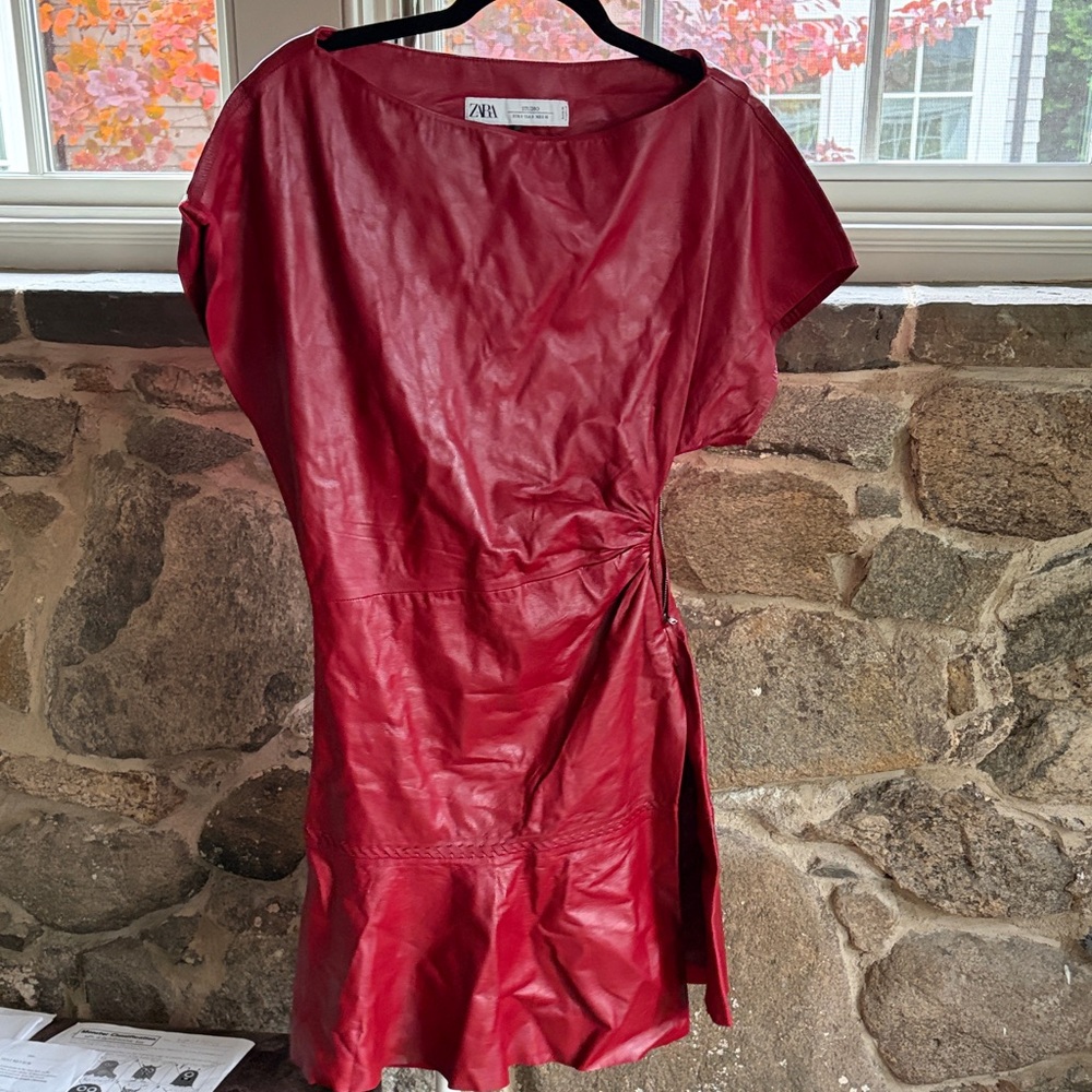 Zara Asymmetrical Red Dress